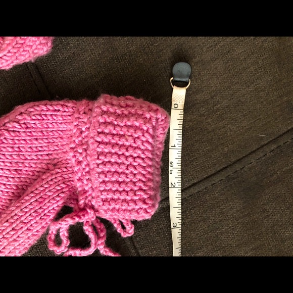 Gorgeous Handmade Knit Merino Wool Baby Booties / Pink / EUC - Picture 8 of 8